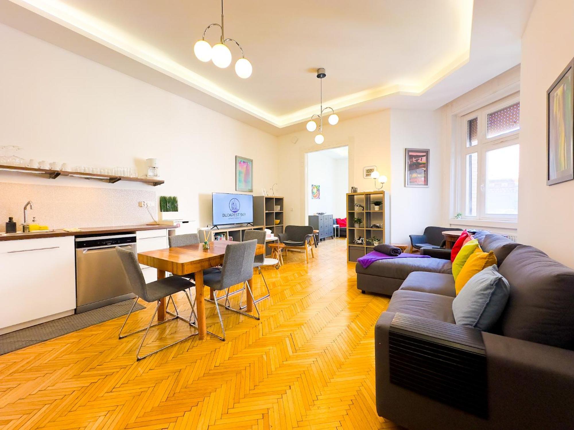 Spacious 4Br Oasis In Central Budapest - Bp Sky Buitenkant foto